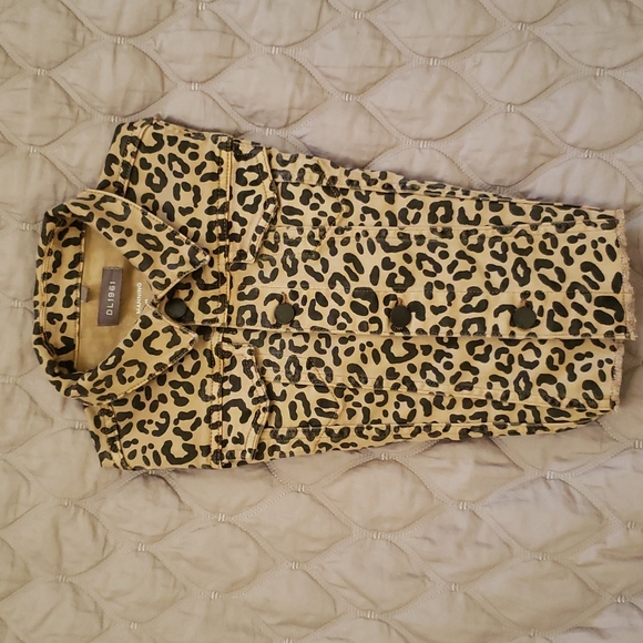 DL1961 LEOPARD PATTERN JEANS GIRLS JACKET - Picture 9 of 9